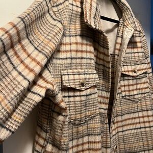 Joie Multicolor Plaid Shirt Jacket